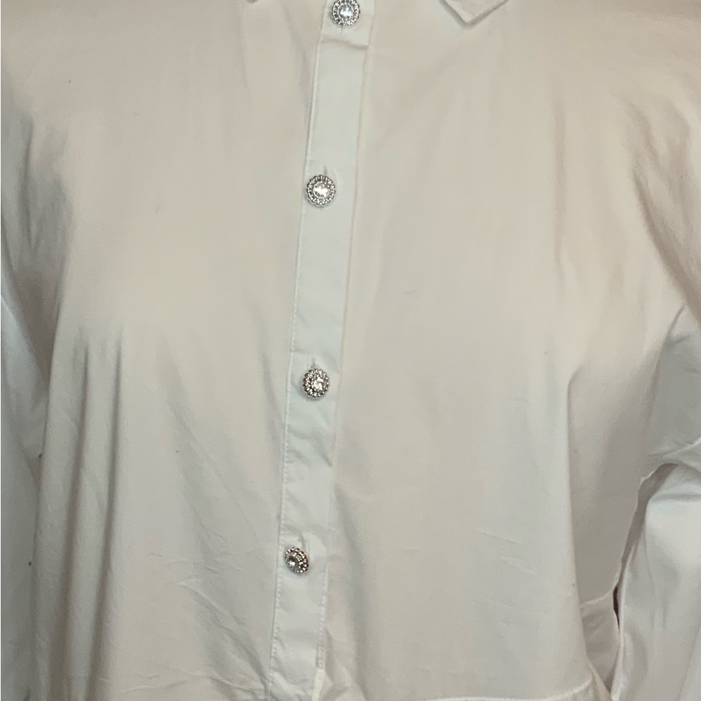 Cupio White Shirt Dress - Picture 6 of 9
